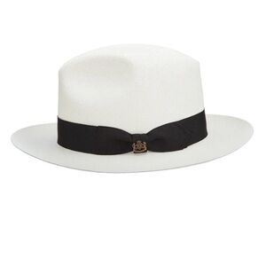 Biltmore Classic natural Fedora with Black Band size Xl